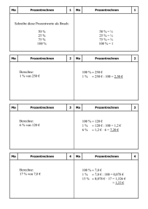 Lernkarten Prozentrechnung als Word-Datei