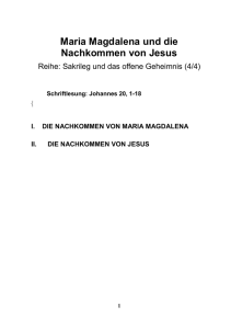 Sakrileg und das offene Geheimnis - Teil 4/4