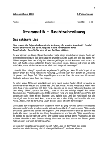 Jahresprüfung 2008 Grammatik