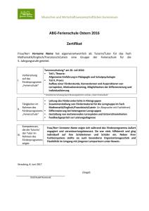 ABG-Sommerakademie 2013