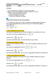 Schriftliche Übung Mathematik Do 23 - klaus