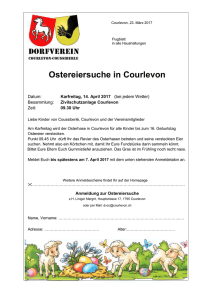 Einladung und Anmeldung - Dorfverein Courlevon
