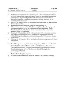 Tutorium Physik I IX. Übungsblatt 22.12.2006