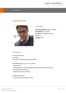 expert-profiles.com: Systemarchitekt