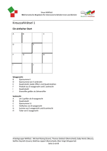 Arbeitsblatt - Schulentwicklung NRW