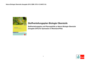 Natura Oberstufe Stoffverteilung Rheinland-Pfalz (Word