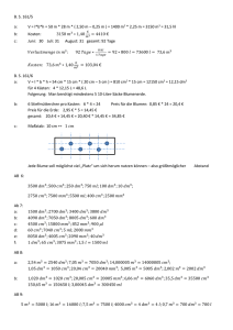 B. S. 161/5 a: V = l*b*h = 50 m * 28 m * ( 2,50 m – 0,25 m ) = 1400 m