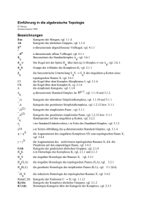 Einführung in die algebraische Topologie