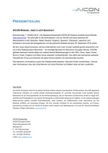 Pressemitteilung "AICON Website: Jetzt in acht Sprachen" (RTF 495
