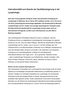 Lymphologische Sommertage Evidence und Quality