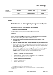 Gebrauchsinformation: Information für den Anwender