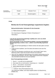 Gebrauchsinformation: Information für den Anwender