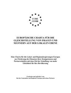 europäische charta für die gleichstellung von frauen und