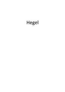 Hegel - Contradictio