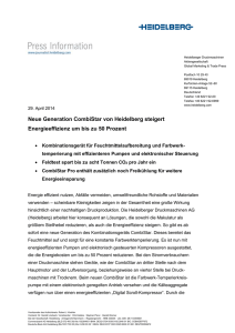 29.04.2014 - Pressemeldung - Heidelberger Druckmaschinen AG