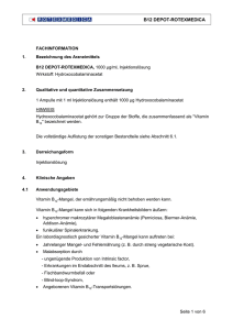 B12 DEPOT-ROTEXMEDICA Fachinformation 1. Bezeichnung des