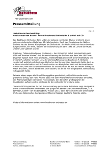 Pressemitteilung - Beethoven Orchester Bonn