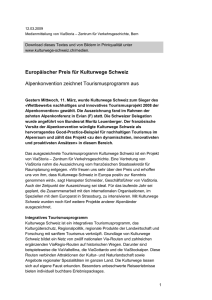 Press Release - Kulturwege Schweiz