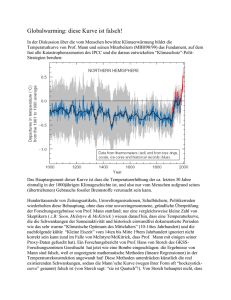 Globalwarming: diese Kurve ist falsch
