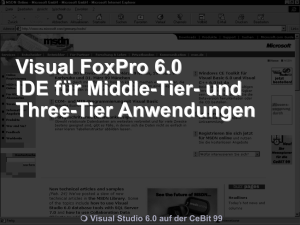 Vorstellung von Visual FoxPro auf der CeBIT - dFPUG