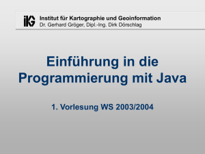 Java-Vorlesung1