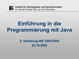 Java-Vorlesung2