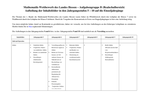 Gruppe B - Mathematik-Wettbewerb des Landes Hessen