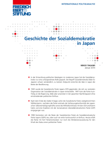 Geschichte der Sozialdemokratie in Japan