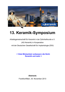 13. Keramik-Symposium - AG