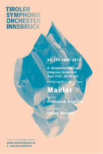 9.|10. Juni 2016 - Tiroler Symphonie Orchester Innsbruck