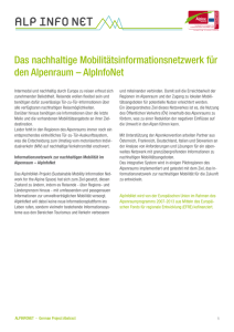 Das nachhaltige Mobilitätsinformationsnetzwerk für den