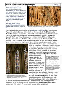 Gotik - Kathedralen mit Spitzbogen