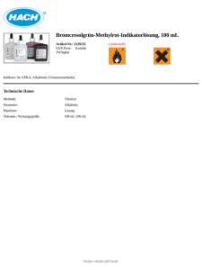 Bromcresolgrün-Methylrot-Indikatorlösung, 100 mL