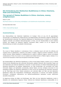 Die Verbreitung des tibetischen Buddhismus in China: Charisma