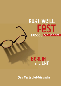 - Kurt Weill Fest