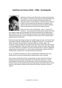 Gottfried von Einem (1918 – 1996)