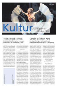 Nr. 251 September/Oktober 2015 - Kulturgemeinschaft Stuttgart e.V.