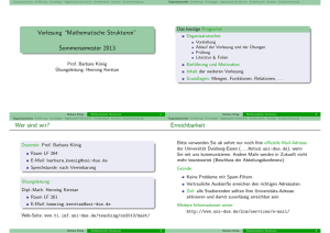 Mathematische Strukturen - Theoretische Informatik