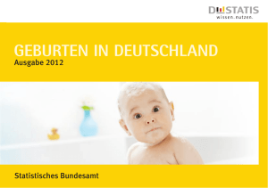 Geburten in Deutschland - Ausgabe 2012