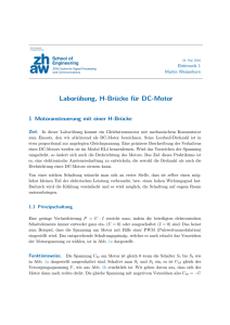 Laborübung, H-Brücke für DC