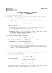 ¨Ubungen zur Analysis einer Variablen Blatt 4 – Hausaufgaben