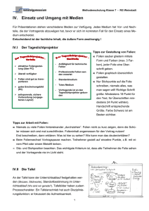 IV. Einsatz und Umgang mit Medien