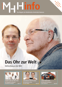 Das Ohr zur Welt - Medizinische Hochschule Hannover