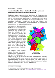 Voronoi-Parkette - Mathematik, TU Dortmund