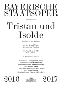Tristan und Isolde - Bayerische Staatsoper