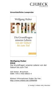 Wolfgang Huber Ethik Die Grundfragen unseres Lebens von der