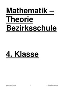 4. Klasse - Schule Brugg