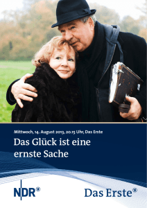 Das Gl&uuml;ck ist eine ernste Sache