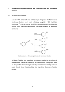 Verbindungen als Zwischenstufen der Sandmeyer