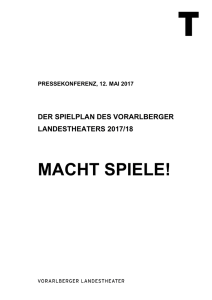 Presseinformation Spielzeit 2017/18